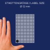 Størrelsessammenligning med hånd, artikkel: 3140, ett ark merkepunkter, format: ⌀ 12 mm, farge: svart.