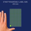 Størrelsessammenligning med hånd, artikkel: 3179, et ark markeringspunkter, format: ⌀ 8 mm, farge: lys grønn?