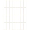 Avbildning enkeltark, artikkel: 3323, flerbruksetiketter, format: 38 x 14 mm, 32 etiketter/ark.