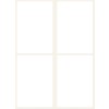 Bilde enkeltark, Artikkel: 3330, flerbruksetiketter, format: 80 x 54 mm, 4 etiketter/ark.