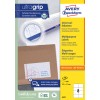 Pakkensbilde: Avery Zweckform Universal-etiketter, permanent heftende, Artikkel: 3427, Format: 105 x 74 mm, Skriverkompatibilitet: Inkjet, Laser S/H, Fargelaser, Innhold: 800 etiketter / 100 ark, 8 etiketter/ark.