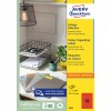 Forpakningsbilde: Avery Zweckform Fargede etiketter, permanent heftende, Artikkel: 3452, Format: 105 x 37 mm, Printkompatibilitet: Inkjet, Laser s/h, fargelaser, Innhold: 1.600 etiketter / 100 ark, 16 etiketter/ark.