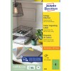Pakningsbilde: Avery Zweckform Fargede etiketter, permanent klebende, Artikkel: 3458, Format: 105 x 148 mm, Skriveregenskaper: Inkjet, Laser s/hv, Fargelaser, Innhold: 400 etiketter / 100 ark, 4 etiketter/ark