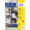 Pakningsbilde: Avery Zweckform universaletiketter, permanent klebende, Artikkel: 3474-10, Format: 70 x 37 mm, skriverkompatibilitet: Inkjet, Laser s/hv, Fargelaser, Innhold: 240 etiketter / 10 ark, 24 etiketter/ark.