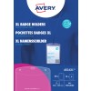 Pakningsbilde: Avery Zweckform, Artikkel: 4834XL, Format: 105 x 148 mm, Utskriftsegnet: Laser s/h, fargelaser, inkjet, laser, Innhold: 50 navneskilt / 52 innstikksskilt / 13 ark, /ark?