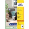 Pakningsbilde: Avery Zweckform Ovale Etiketter, Artikkel: 6242-10, Format: 63,5 x 42,3 mm, Utskriftsegnethet: Inkjet, Laser s/hv, Fargelaser, Innhold: 180 etiketter / 10 ark, 18 etiketter/ark.