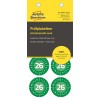 Pakningsbilde: Avery Zweckform Non A4 kontrollmerker, Artikkel: 6944-2026, Format: ⌀ 30 mm, Innhold: 80 kontrollmerker / 10 ark, 8 kontrollmerker/ark