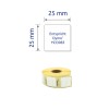Enkelbilder Etikett, Artikkel: A1933083, Rulleetiketter, Format: 25 x 25 mm, 850 etiketter/rull?