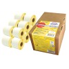 Pakningsbilde med etikettrolle: Avery Zweckform rulletiketter, artikkel: AS0722420, format: 54 x 101 mm, skriverkompatibilitet: termodirektskriver, Dymo LabelWriter* 300-serien, 400-serien, 450-serien, 4XL, Wireless, innhold: 2.640 etiketter / 12 ruller, 220 etiketter/rull.