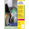 Pakningsbilde: Avery Zweckform Ultra Resistente Utendørs Etiketter, Artikkel: B4775-50, Format: 210 x 297 mm, Printerkompatibilitet: Laser s/hv, Fargelaser, Innhold: 50 etiketter / 50 ark, 1 etikett/ark.