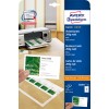 Emballasjebilde: Avery Zweckform Alle skrivere, Artikkel: C32011-25, Format: 85 x 54 mm, Skriverkompatibilitet: Inkjet, Fargelaser, Laser s/h, Kopimaskin, Innhold: 250 kort / 25 ark, 10 kort/ark