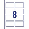 Stanse tegning enkeltark A4, Artikkel: C32015-25, Premium visittkort, Format: 85 x 54 mm, 8 kort/ark.