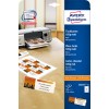 Forpakningsbilde: Avery Zweckform Bordkort, Artikkel: C32253-25, Format: 110 x 40 mm, Skriveegnethet: Inkjet, Fargelaser, Laser s/h, Kopimaskin, Innhold: 100 kort / 25 ark, 4 kort/ark.
