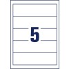 Stanse-tegning enkeltark A4, Artikkel: C32267-10, innstikketiketter for permer, hjemmekontor, liten pakning, format: 54 x 190 mm, 5 stk./ark
