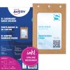 Pakkebilde med kortark: Avery Zweckform navneskilt-lommer store, Artikkel: 4839XL, Format: 105 x 148 mm, utskriftsegnet: Laser s/hv, Fargelaser, Inkjet, Laser, Innhold: 50 navneskilt / 52 innleggskilt / 13 ark, /ark?