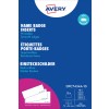 Pakningens bilde: Avery Zweckform , Artikkel: DPC7434A-10, Format: 34 x 74 mm, Skriveregenskaper: Svart/hvitt laser, fargelaser, kopimaskin, inkjet, laser, Innhold: 160 innstikksskilt / 10 ark, /ark?