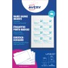 Pakningsbilde: Avery Zweckform, Artikkel: L4728-20, Format: 60 x 90 mm, Skriverkompatibilitet: Inkjet, fargelaser, laser s/hv, kopimaskin, Innhold: 160 innstikkort / 20 ark.