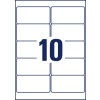 Stanse-tegning enkeltark A4, Artikkel: L4744REV-25, Universale etiketter, avtakbare, Format: 96 x 50,8 mm, 10 etiketter/ark?