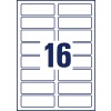 Stanseksempel enkeltark A4, artikkel: L4783-20, navneetiketter, format: 88,9 x 31 mm.