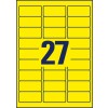 Stanse tegning enkeltark A4, Artikkel: L6004-25, etiketter i spesialfarger, format: 63,5 x 29,6 mm, 27 etiketter/ark.