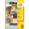 Pakningsbilde: Avery Zweckform Brune Kraftpapiretiketter, Artikkel: L7106-25, Format: ⌀ 60 mm, Utskriftsegnet: Inkjet, Laser s/hv, Fargelaser, Innhold: 300 etiketter / 25 ark, 12 etiketter/ark.