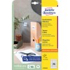 Pakningsbilde: Avery Zweckform Kvadratiske Etiketter, Artikkel: L7120-25, Format: 35 x 35 mm, Skriveregenskaper: Inkjet, Laser s/hv, Fargelaser, Innhold: 875 etiketter / 25 ark, 35 etiketter/ark.
