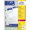 Forpakningsbilde: Avery Zweckform Hvite adresseetiketter for laserskrivere, Artikkel: L7160-100, Format: 63,5 x 38,1 mm, Skriverkompatibilitet: svart-hvitt laser, fargelaser, Innhold: 2.100 etiketter / 100 ark, 21 etiketter/ark.