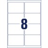 Stansetegning enkeltark A4, Artikkel: L7165B-100, Forsendelsesetiketter, Format: 67,7 x 99,1 mm, 8 etiketter/ark?