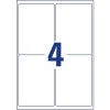 Stanse-tegning enkeltark A4, artikkel: L7169B-100, fraktetiketter, format: 99,1 x 139 mm, 4 etiketter/ark.