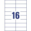 Stanse-tegning enkeltark A4, Artikkel: L7182-100, Format: 105 x 37 mm, 16 etiketter/ark?