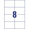Stanseutskrift Enkeltark A4, Artikkel: L7183-100, Format: 105 x 74 mm, 8 etiketter/ark?