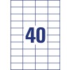 Stansemal tegning enkeltark A4, Artikkel: L7184-100, Format: 52,5 x 29,7 mm, 40 etiketter/ark
