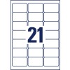 Stanse-tegning enkeltark A4, Artikkel: L7560-25, Adresseetiketter, Format: 63,5 x 38,1 mm, 21 etiketter/ark.