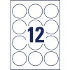Stanse-tegning enkeltark A4, Artikkel: L7787-25, Gjennomsiktige etiketter, Format: ⌀ 60 mm, 12 etiketter/ark?