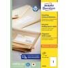 Pakkebilde: Avery Zweckform Resirkulering Universaletiketter, Artikkel: LR3478, Format: 210 x 297 mm, Skriverkompatibilitet: Inkjet, Laser s/hv, Fargelaser, Innhold: 100 etiketter / 100 ark, 1 etikett/ark?