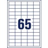 Stansediagram enkeltark A4, Artikkel: LR3666-10, resirkulerte etiketter, hjemmekontor, liten pakke, format: 38 x 21,2 mm, 65 etiketter/ark