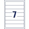 Stansetegning Enkeltark A4, Artikkel: LR4760-10, Resirkulering Mapper-Etiketter, Hjemmekontor, Liten pakke, Format: 38 x 192 mm, 7 etiketter/ark.