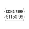 Enkeltskjema etikett, artikkel: PLP1626, prismarkeringsetiketter, 2-linjers, format: 26 x 16 mm, 1.200 etiketter/rull?