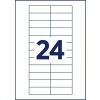 Stansemal enkeltside A4, Artikkel: POL20MA66-20DR, navneskilt, Format: 68 x 22 mm