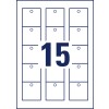 Stansemalings enkelark, artikkel: T2003-10, etikett, format: 50 x 50 mm, 15 etiketter/ark